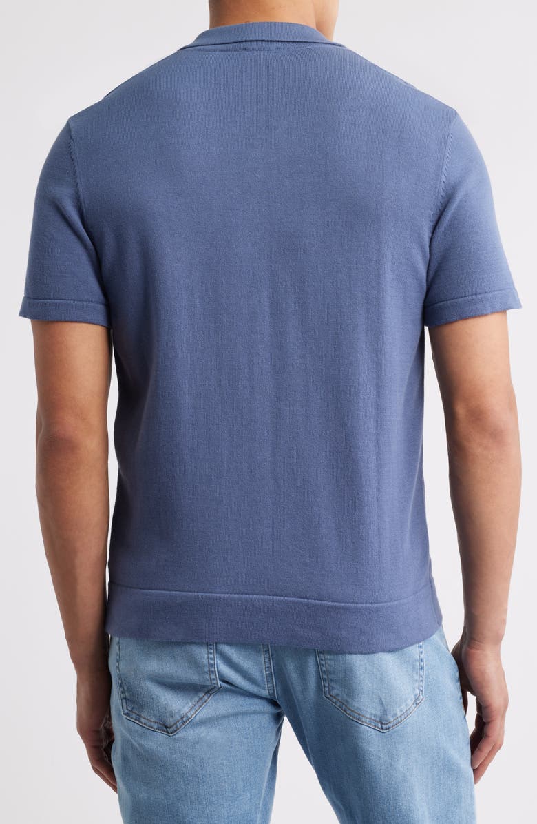 Rails Silas Stripe Knit Cotton Blend Camp Shirt, Alternate, color, 