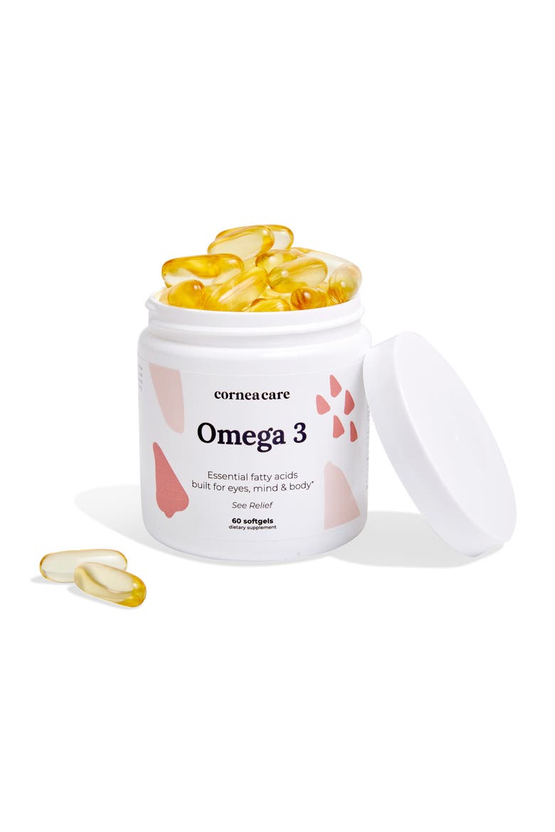 Triple Strength Omega 3 Softgels for Eye, Main, color, White
