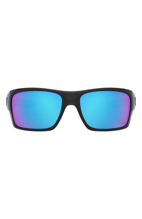 Turbine 65mm Mirrored Rectangular Sunglasses