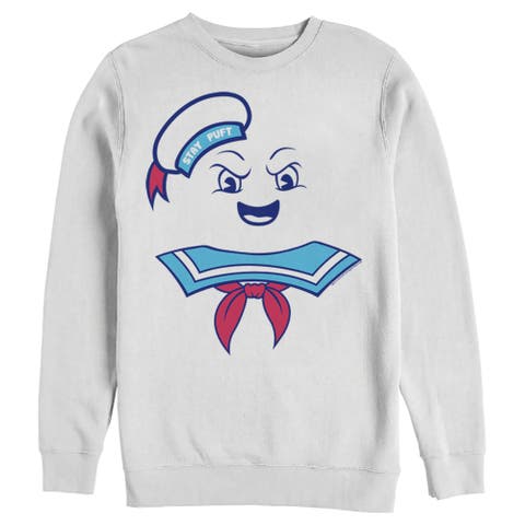 Men's Ghostbusters Stay Puft Marshmallow Man Face  Sweatshirt