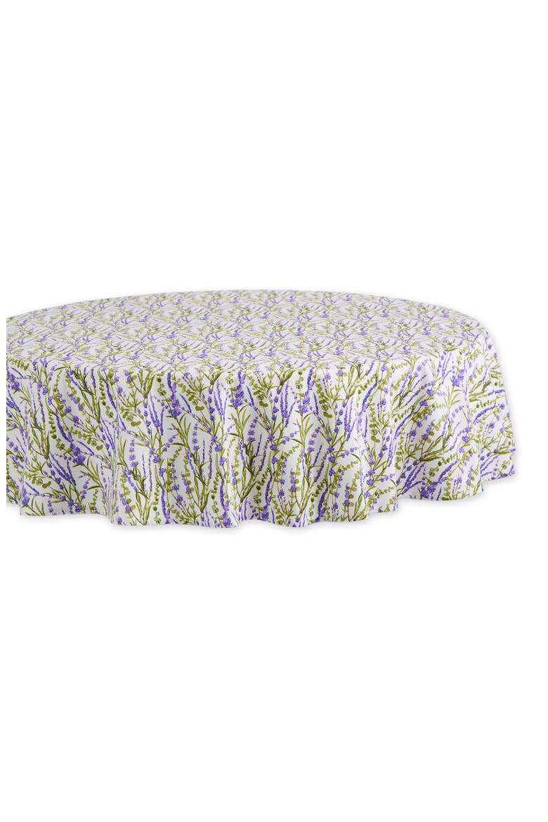 Lavender Fields Round Tablecloth, Main, color, PURPLE