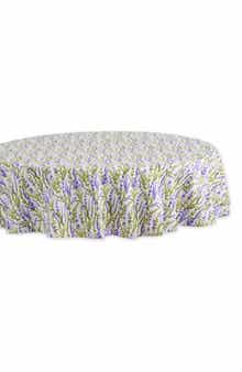 Design Imports Lavender Fields Round Tablecloth