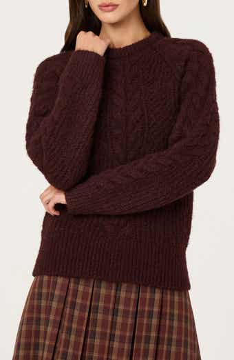 Taran Cable Knit Crewneck Sweater