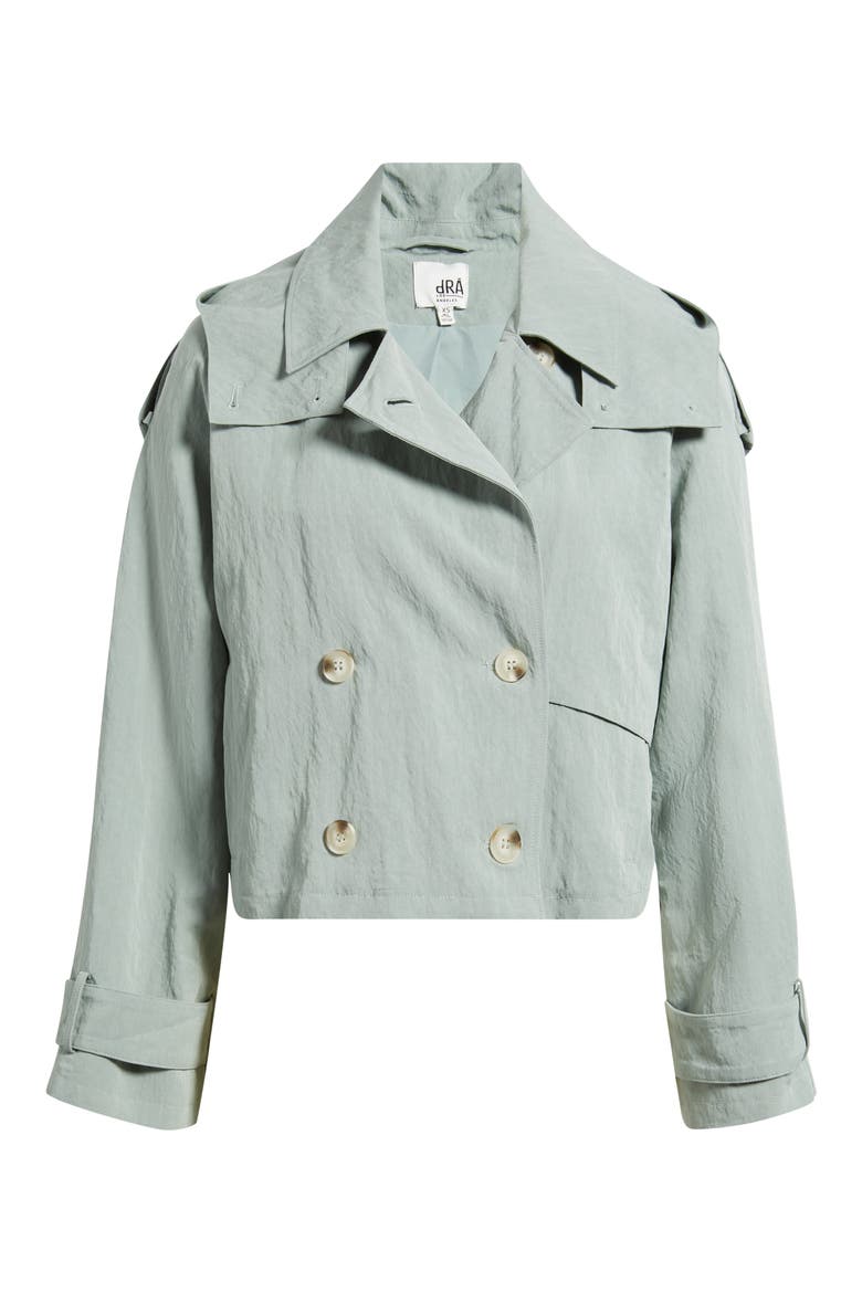 Cambari Hooded Trench Jacket, Alternate, color, SAGE GREEN