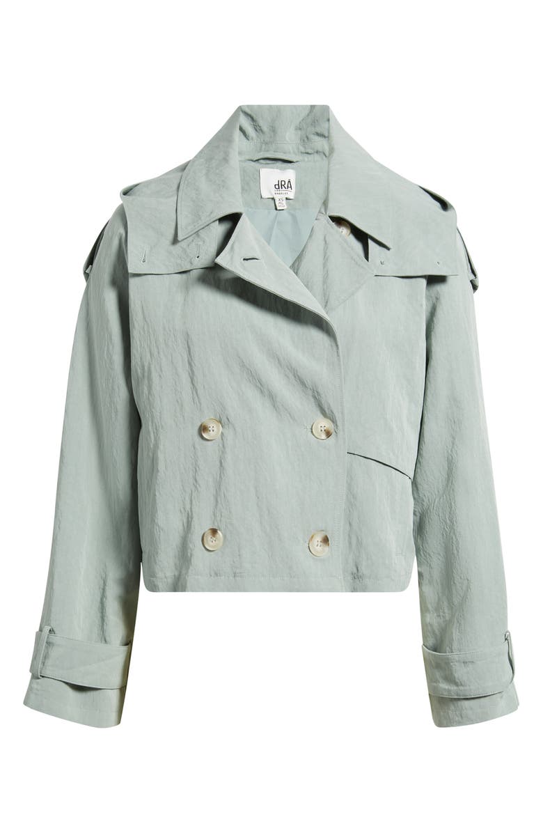 dRA Cambari Hooded Trench Jacket, Alternate, color, Sage Green