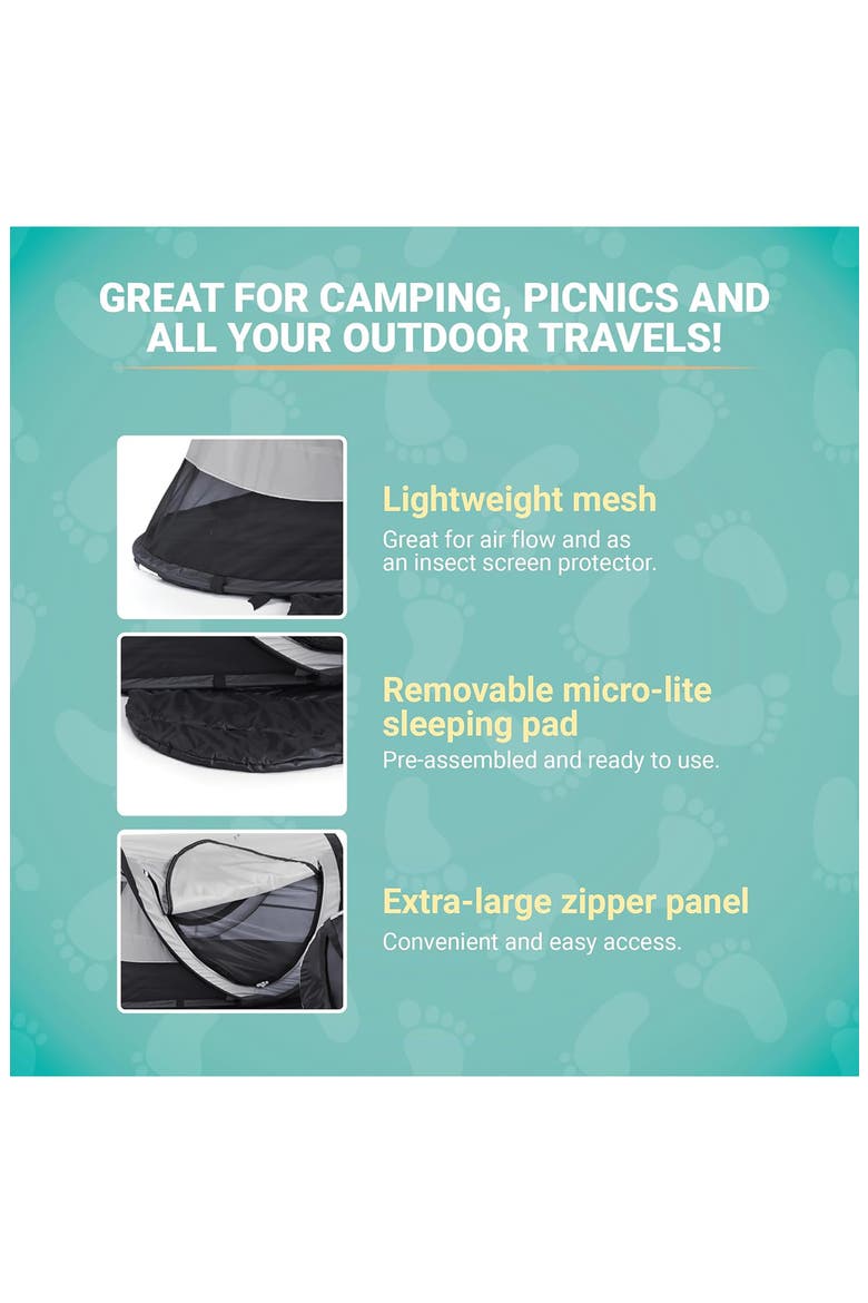 PeaPod Plus Travel Bed, Alternate, color, MIDNIGHT