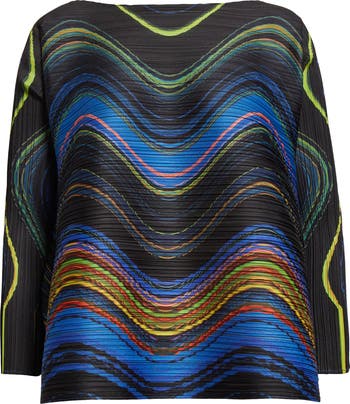 Pleats Please Issey Miyake Warp Bounce Pleated Top | Nordstrom