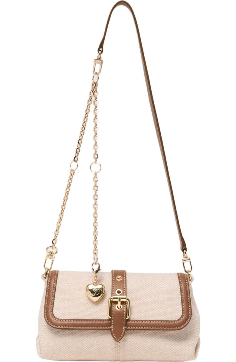 maje Miss M walk canvas & leather mix, Main, color, Moka/White