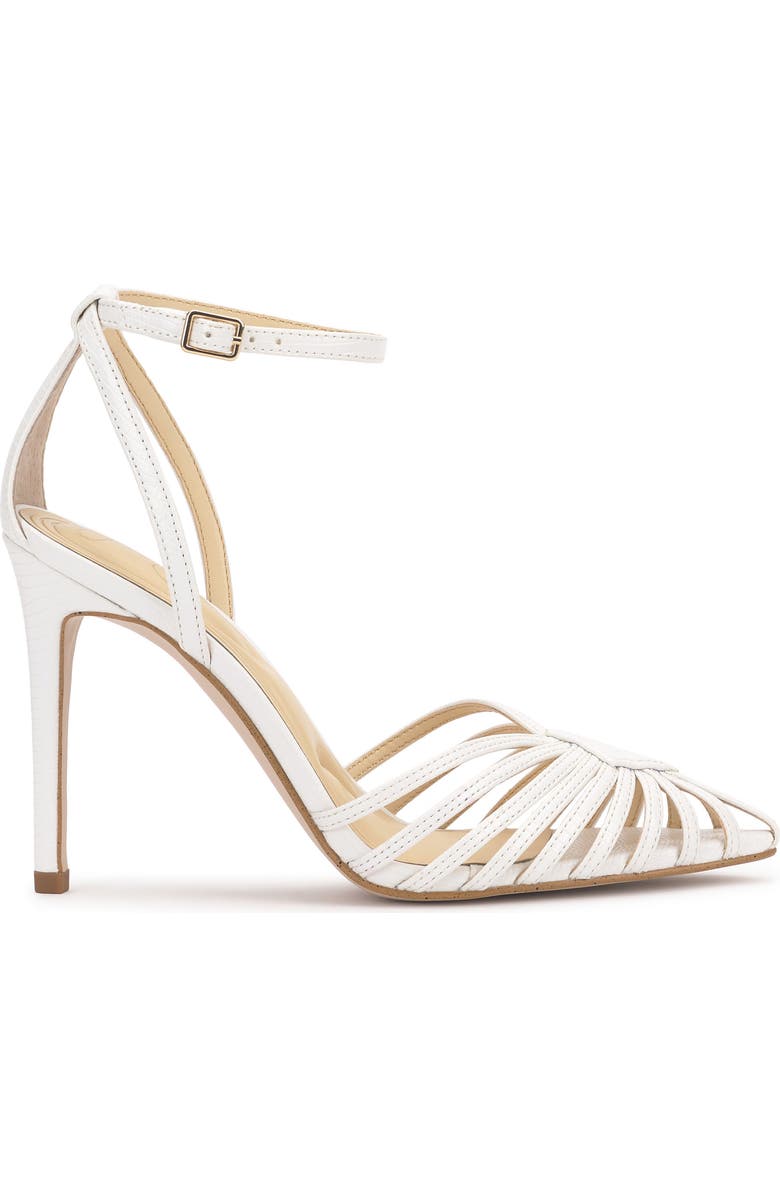 Jessica Simpson Paveri Ankle Strap Pointed Toe Pump, Alternate, color, White 02
