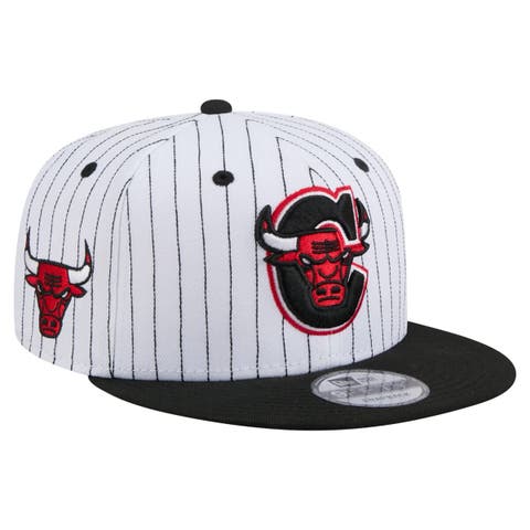 Men's New Era  White Chicago Bulls Deceptor Pinstripe 9FIFTY Snapback Hat