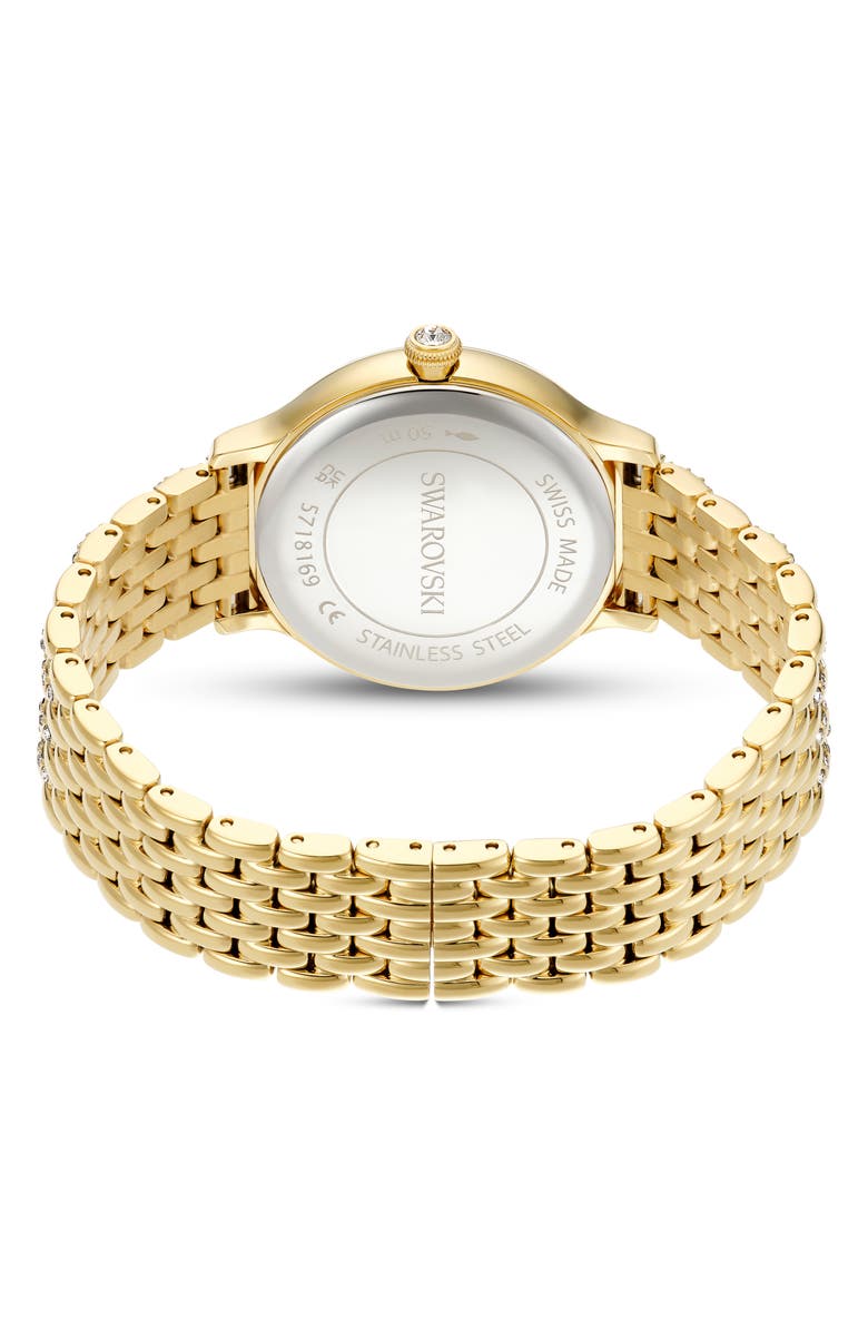 Swarovski Imber Bracelet Watch, 31mm, Alternate, color, Gold