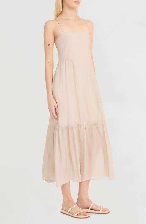 Luxely Rippled Woven Dress In Brown