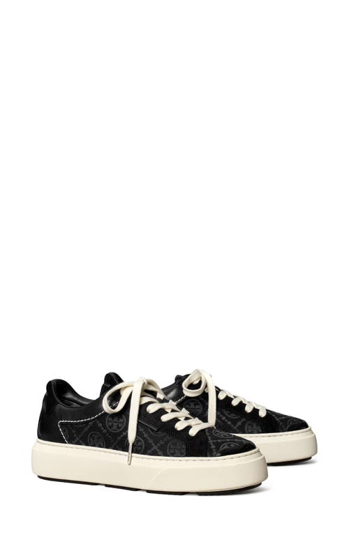 Tory Burch T Monogram Ladybug Sneaker In Black