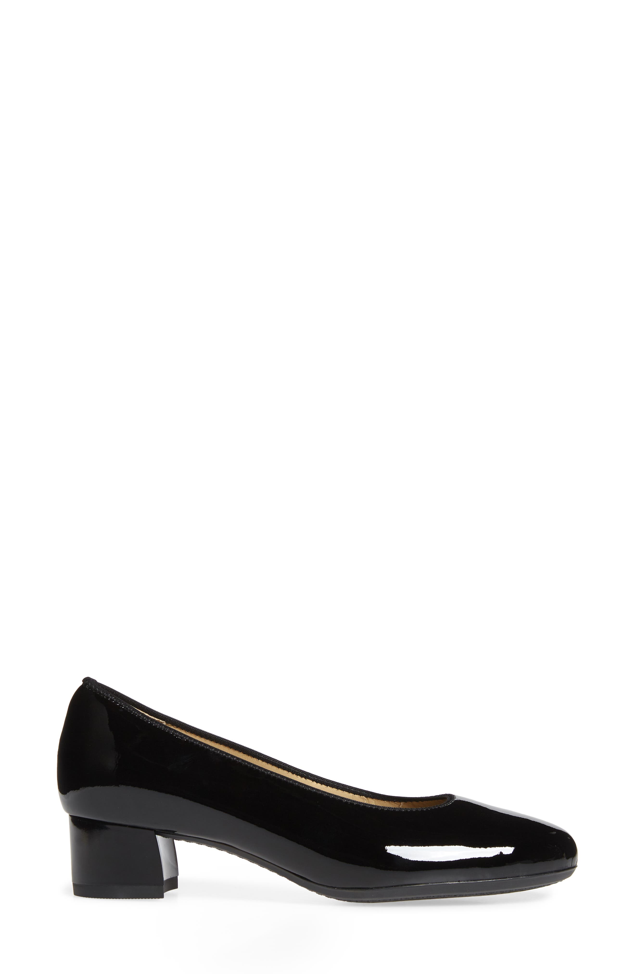 ara Vivian Pump, Alternate, color, Black Soft Patent Leather