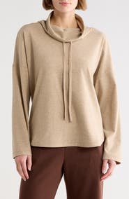 MAX STUDIO Funnel Neck Pullover