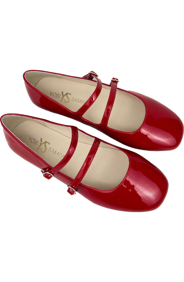 Yosi Samra Kids' Miss Mary Flat, Main, color, Red