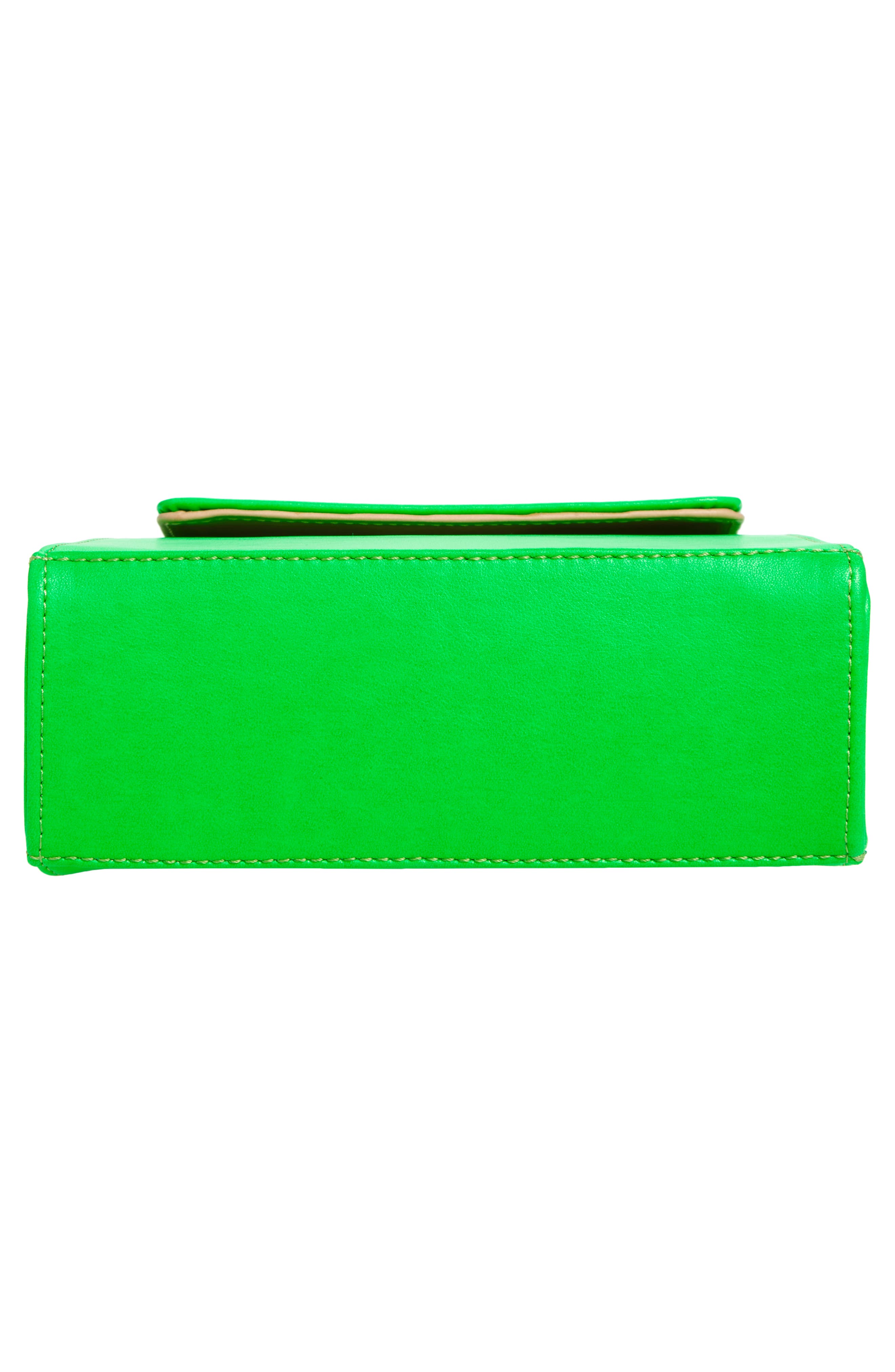 Nile Leather Top Handle Bag, Alternate, color, JUICEBOX