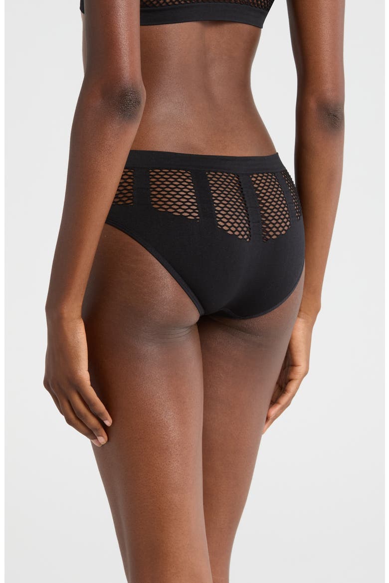 Shadow Play Fishnet Panties, Alternate, color, BLACK