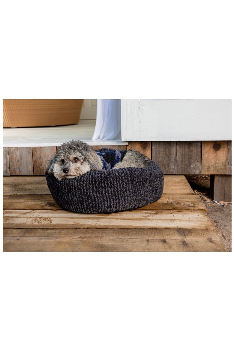 CozyChic® Round Pet Bed, Alternate, color, CARBON-BLACK