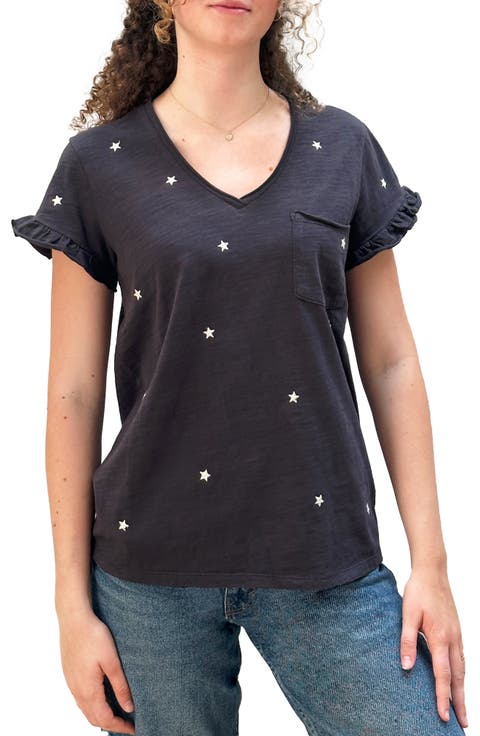Embroidered Stars T-Shirt