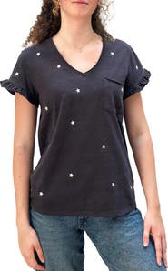 Billy T Embroidered Stars T-Shirt