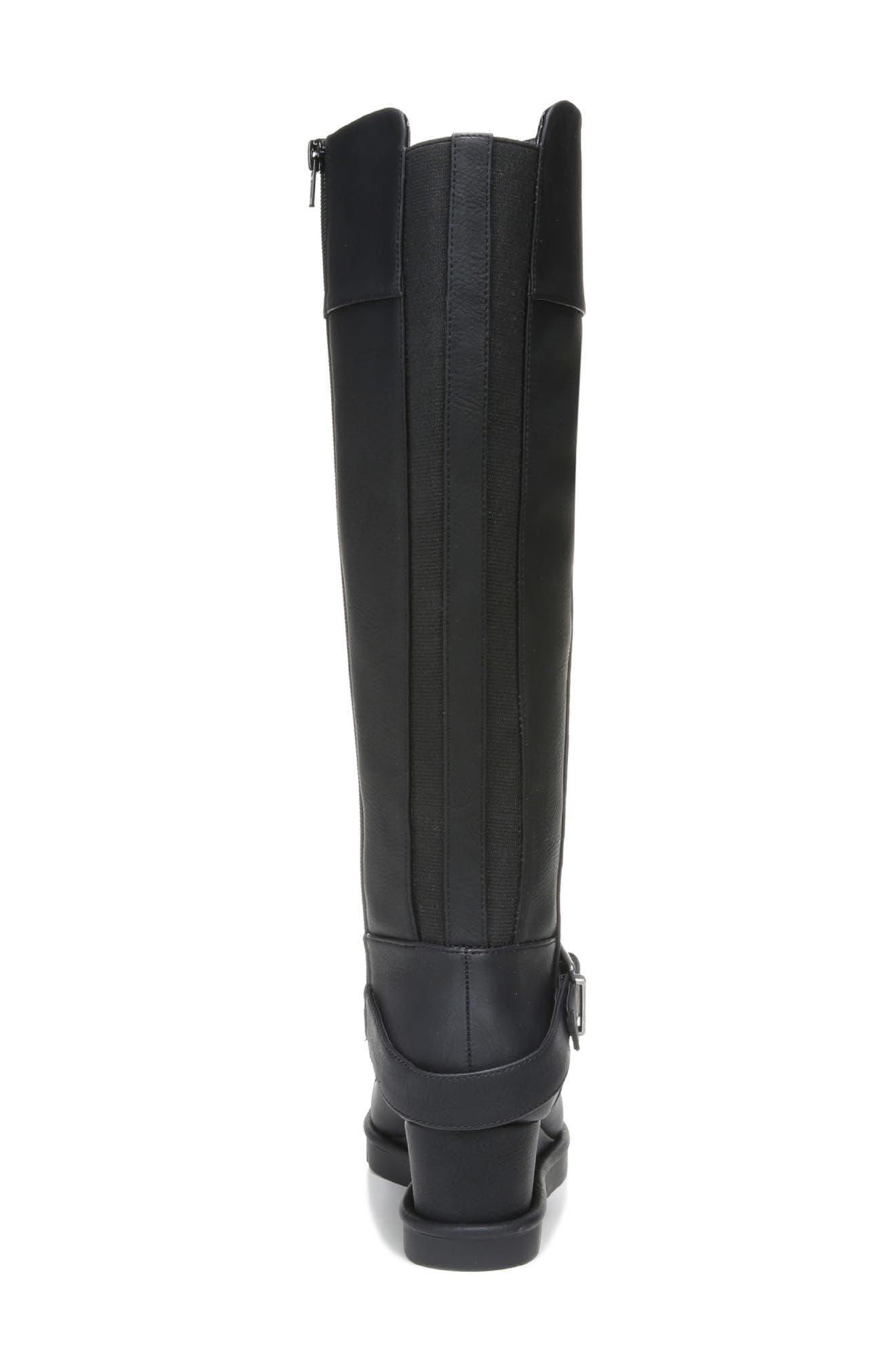LifeStride Shana Buckled Wedge Heel Riding Boot (Women) | Nordstromrack