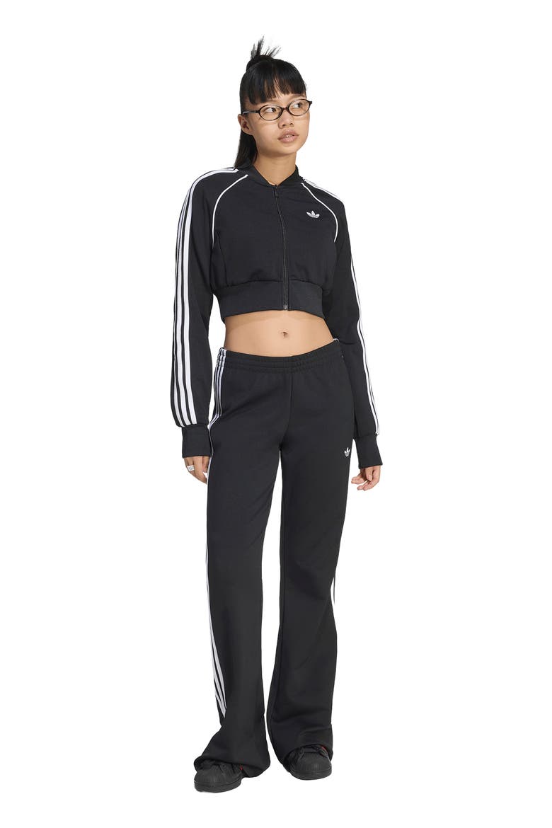 SST Cropped Track Jacket, Alternate, color, BLACK/ WHITE