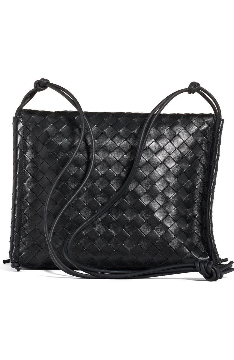 Bottega Veneta Bottega Venenta Intrecciato Medium Flap Crossbody Bag, Alternate, color,
