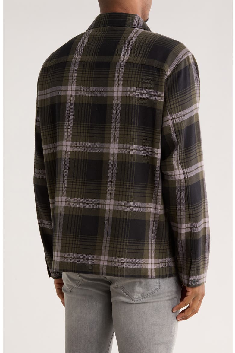 Lincoln Flannel Button-Up Shirt, Alternate, color, FOREST