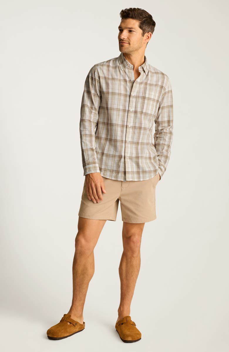 Bonobos Slim Fit Plaid Cotton Madras Button-Down Shirt, Alternate, color, Gorvy Plaid W Slub C28