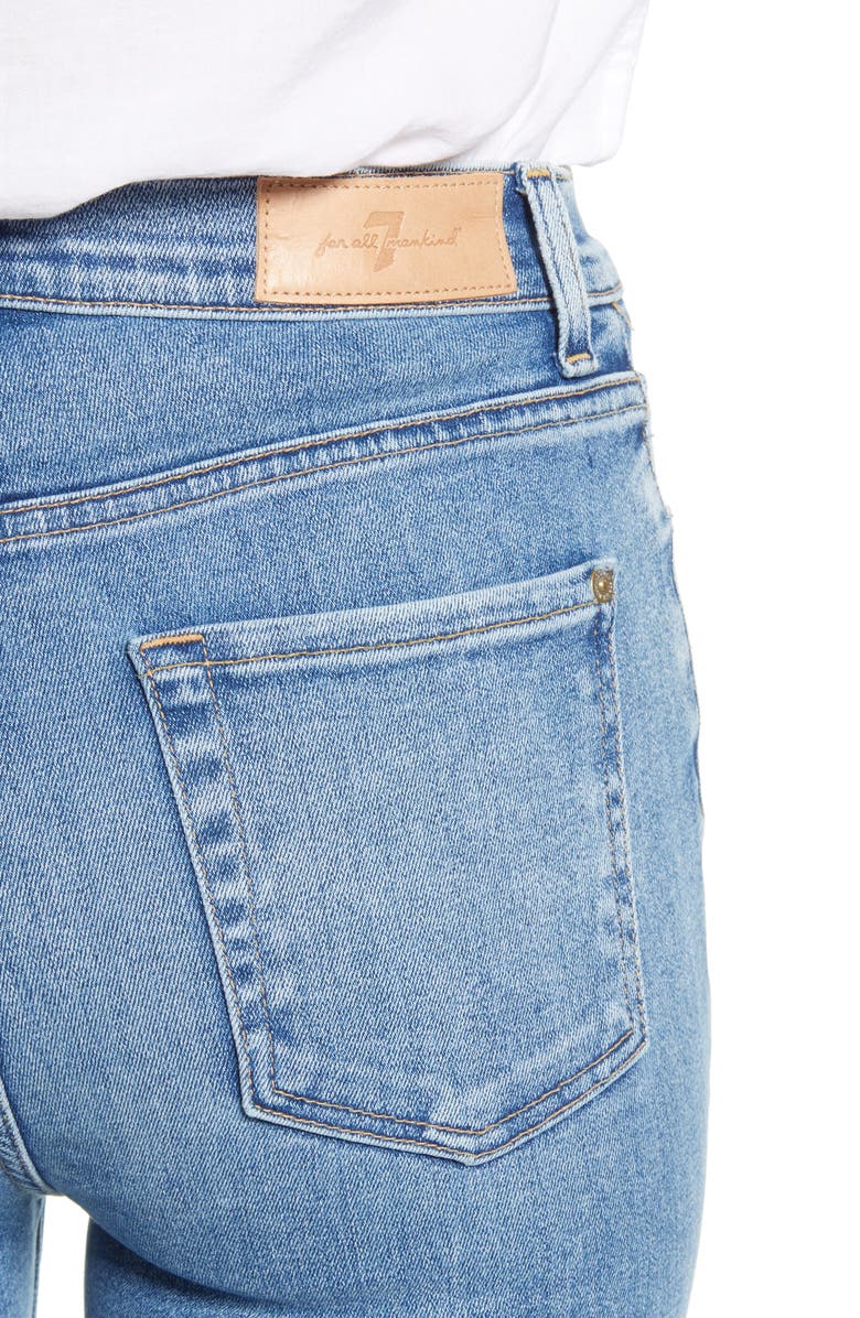 7 For All Mankind <sup>®</sup> High Waist Ankle Skinny Jeans, Alternate, color,