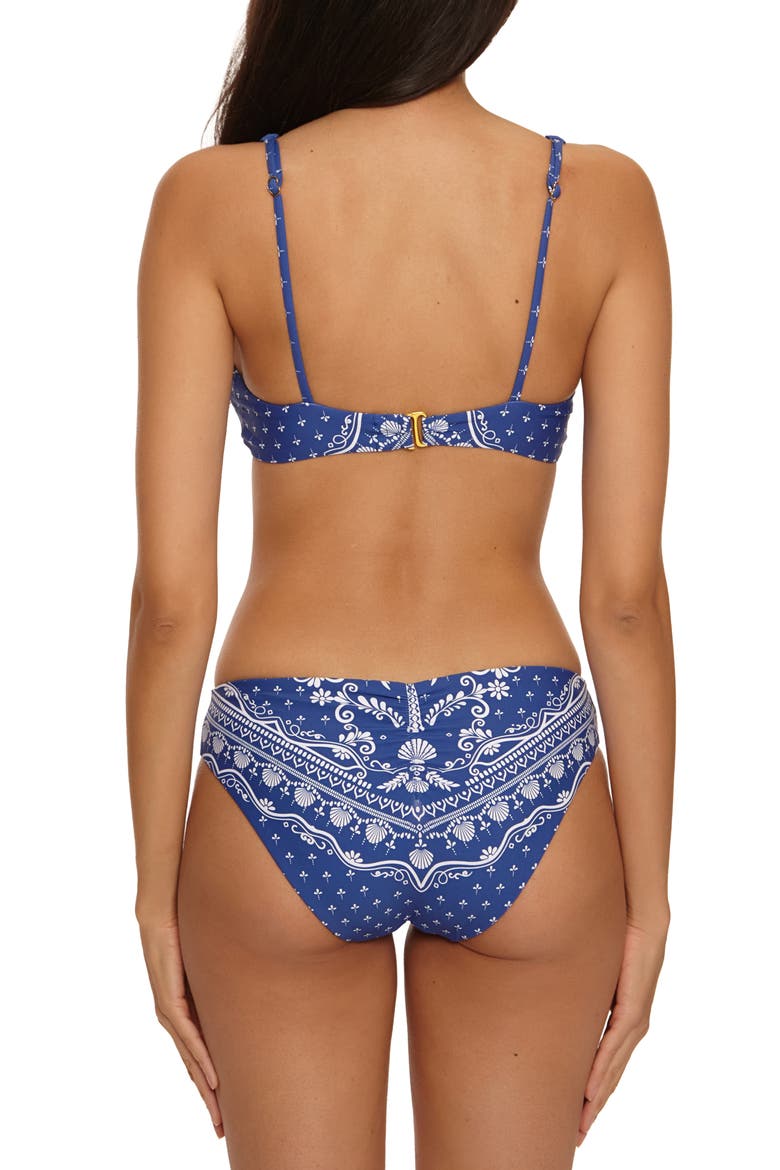 Seaside Ranch Halter Bikini Top, Alternate, color, NAVY