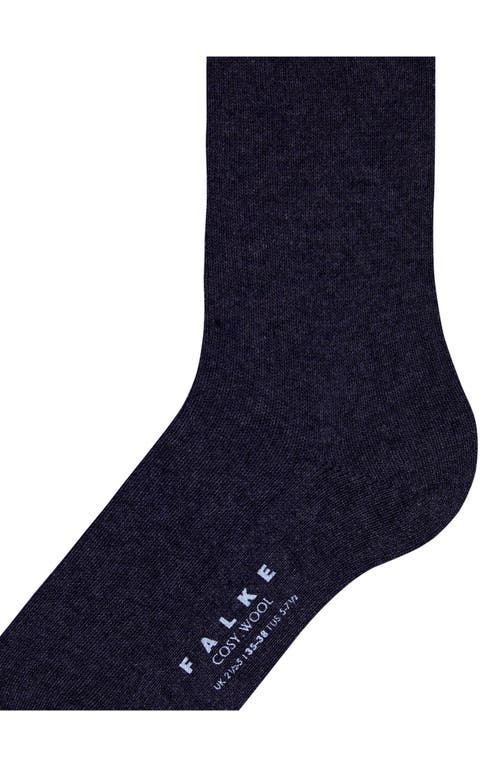 Falke Cosy Crew Socks In Dark Navy