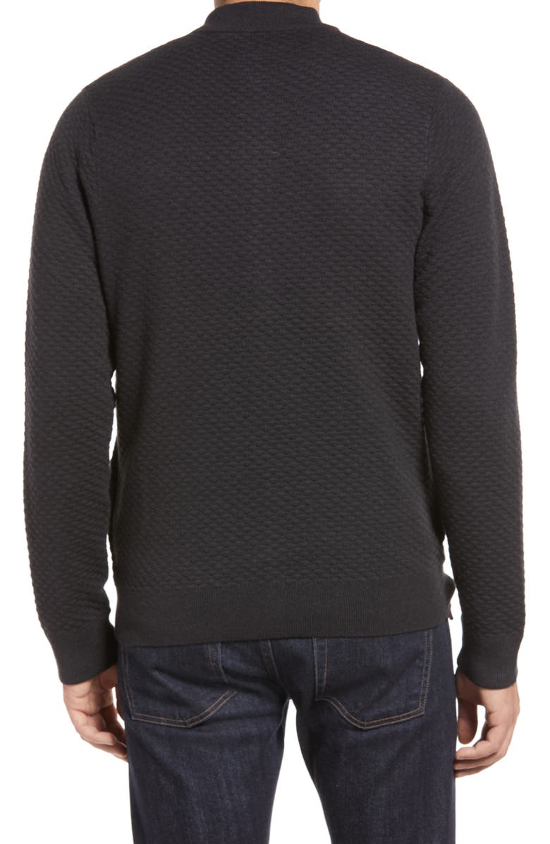 Nordstrom Popcorn Stitch Zip Cardigan, Alternate, color, 