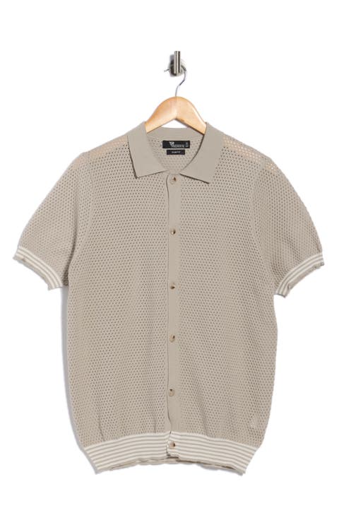 Textured Sweater Polo
