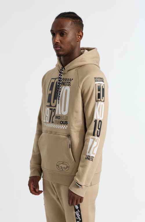 Ecko Unltd . Offkey Hoodie In Taupe