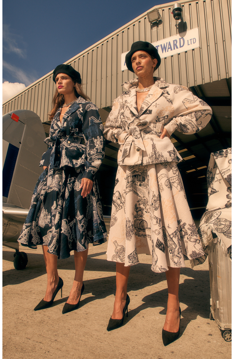 Temperly London Anniversary Skirt, Alternate, color, White