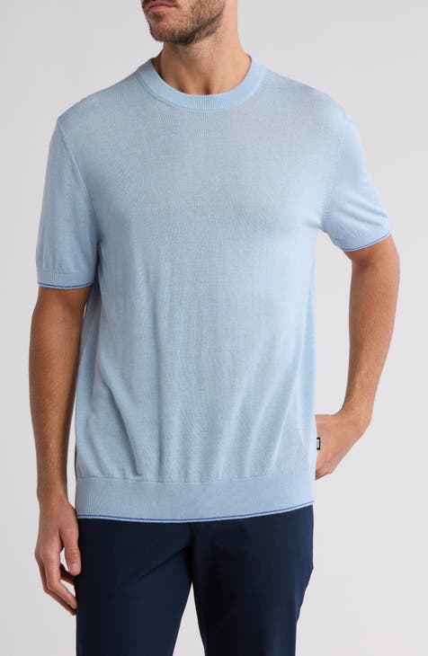 Tramonte Linen Blend Short Sleeve Sweater