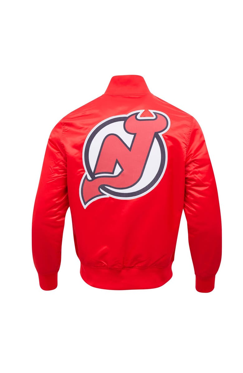 PRO STANDARD Men's Pro Standard Red New Jersey Devils Classic Satin Full-Snap Jacket, Alternate, color,