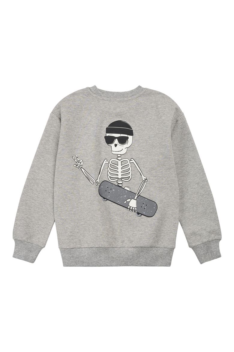 Kids' Graphic Sweatshirt, Alternate, color, MEDIUM HEATHER GREY