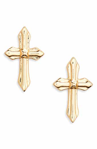 AllSaints Cross Stud Earrings