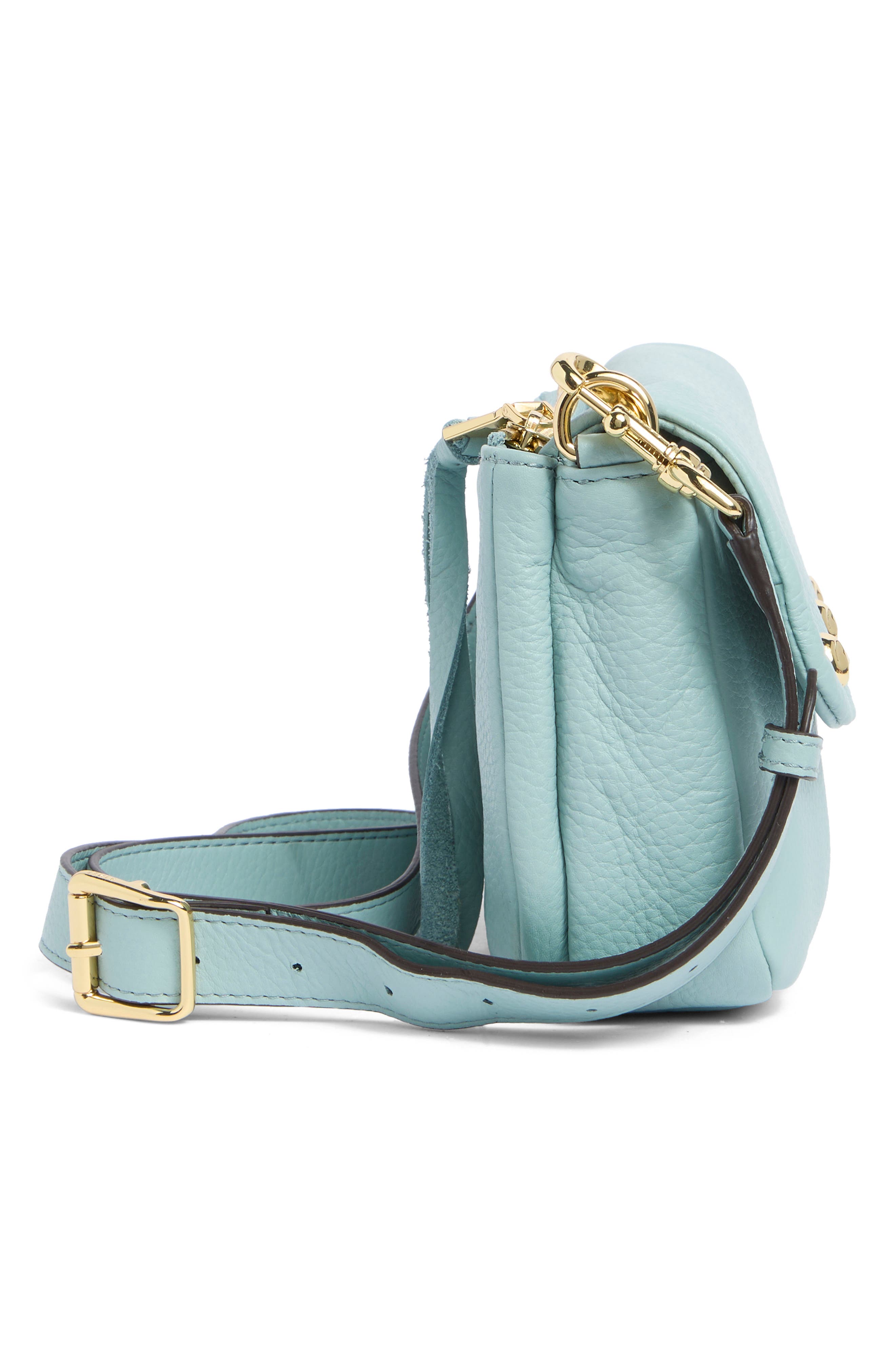 Kenmare Leather Crossbody Bag, Alternate, color, OCEAN MIST