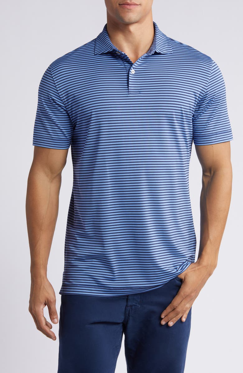 Peter Millar Sawyer Stripe Performance Golf Polo, Main, color, 