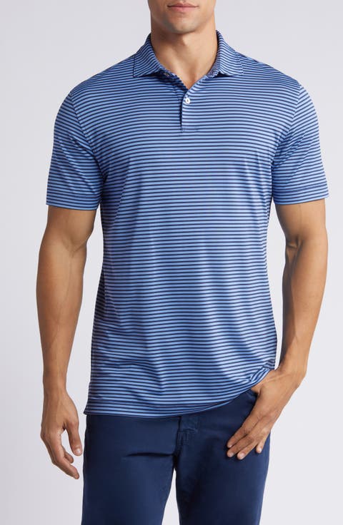 Sawyer Stripe Performance Golf Polo