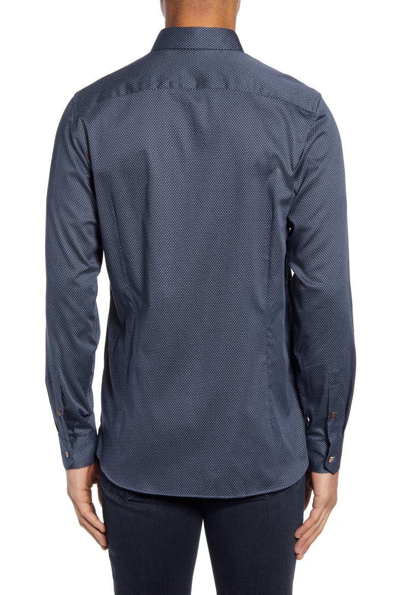 Tillnow Button-Up Shirt, Alternate, color, NAVY