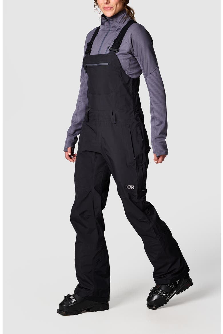 Carbide Waterproof Tall Bibs, Alternate, color, SOLID BLACK