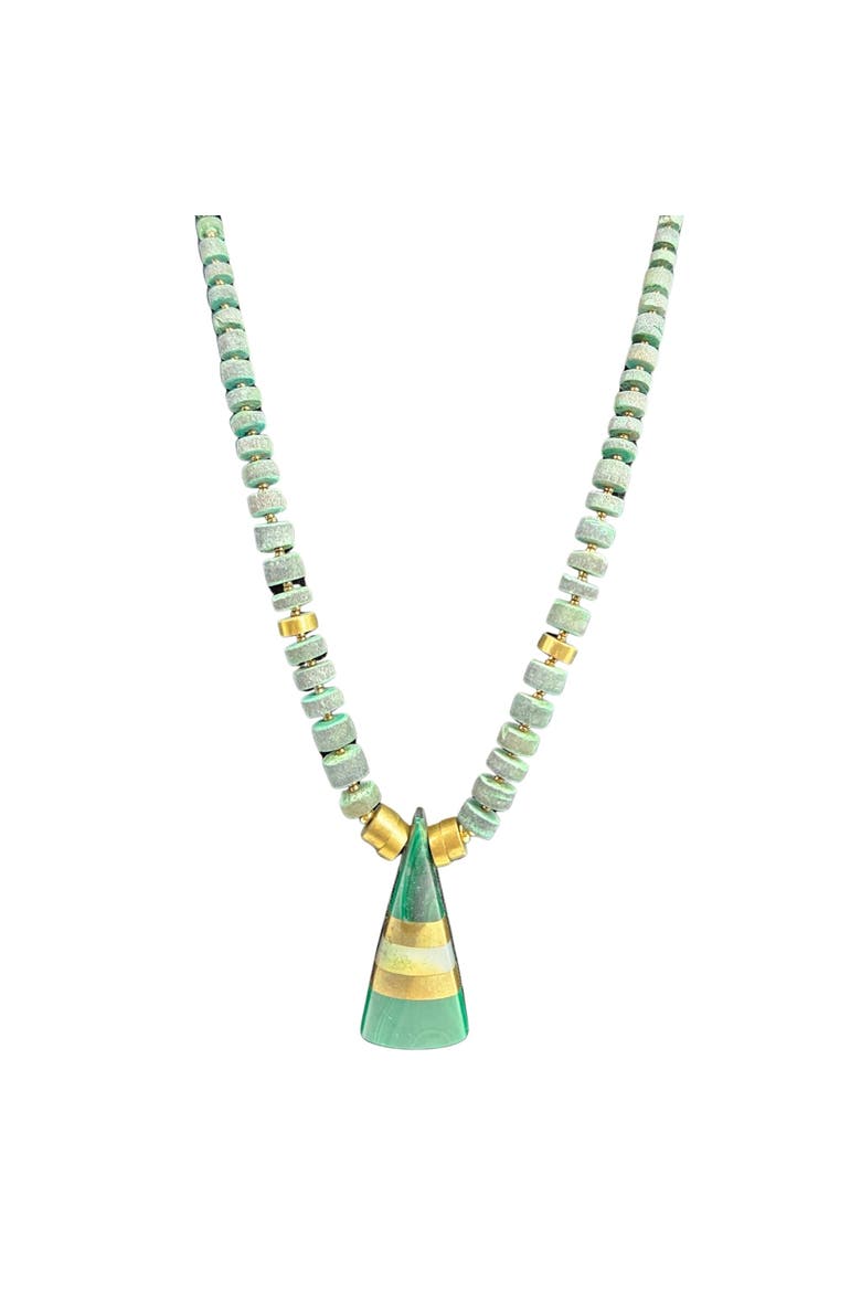 Vintage Santo Domingo-1 Necklace, Main, color, GREEN