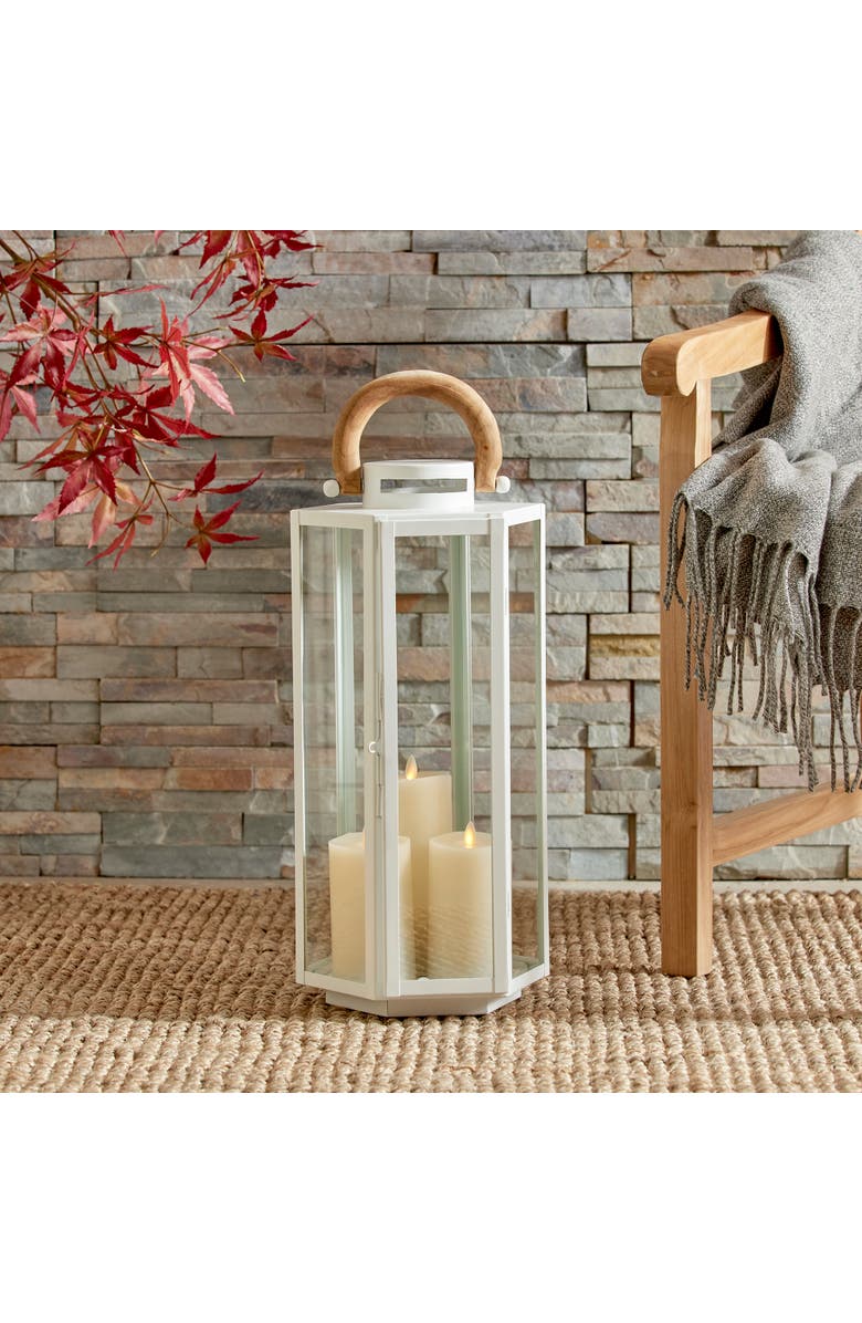 Napa Home & Garden Dockside Outdoor Lantern, Alternate, color, White