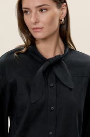 Rebecca Taylor Stretch Linen Top