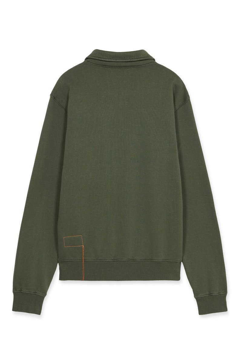 Fortela Zip-Up Sweatshirt with Pocket, Alternate, color, Oil